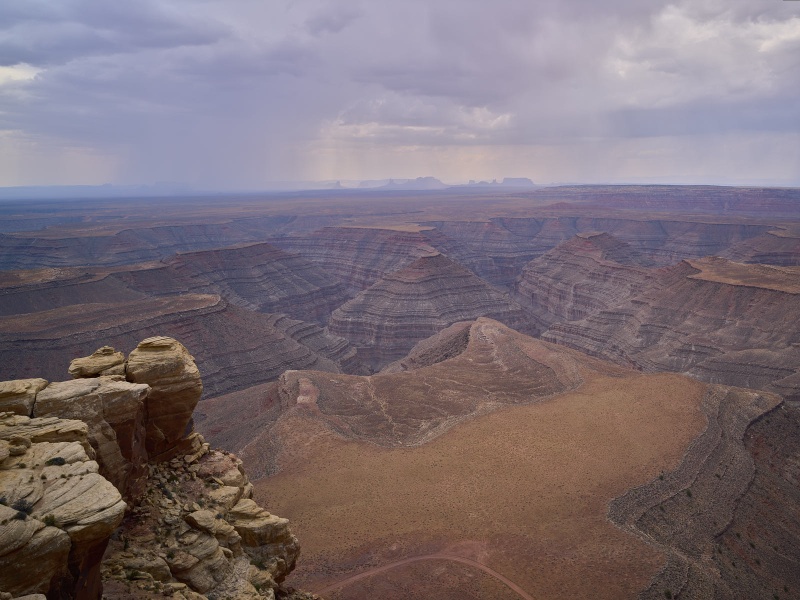 Rainy San Juan River Goosenecks & Monument Valley