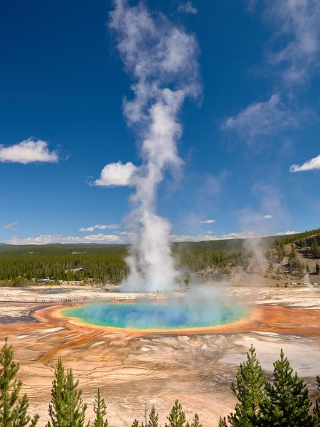 Grand Prismatic Spring & Excelsior Geyser Crater