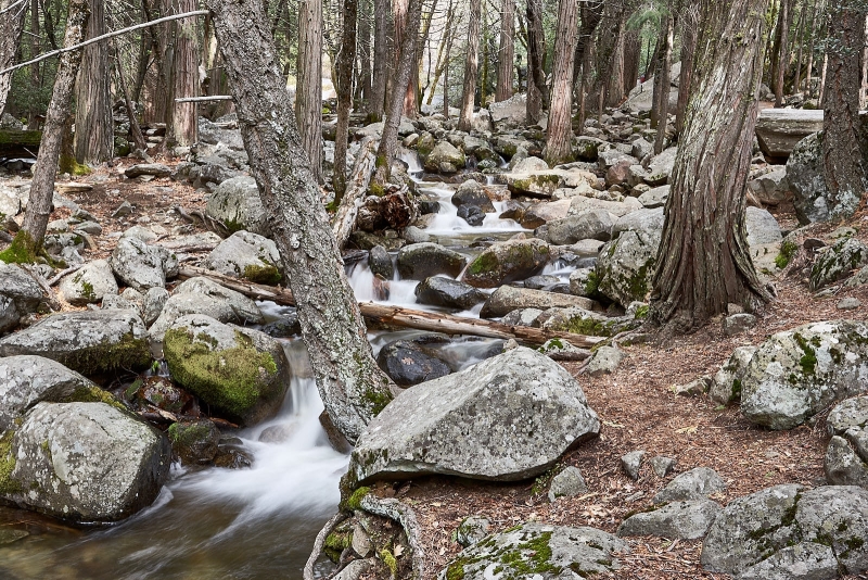 Bridlalveil Creek, Bridlalveil Falls, Yosemite National Park, California