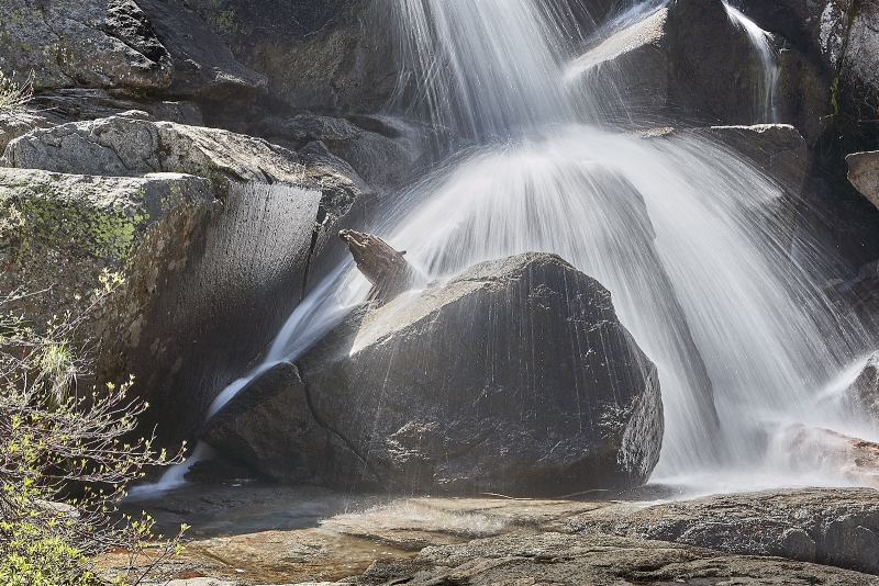 Waterfall Unnamed Creek, Tioga Road, Yosemite National Park, California