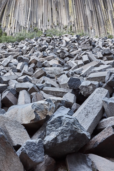 Basalt Talus Slope, Devils Postpile, Devils Postpile National Monument, California