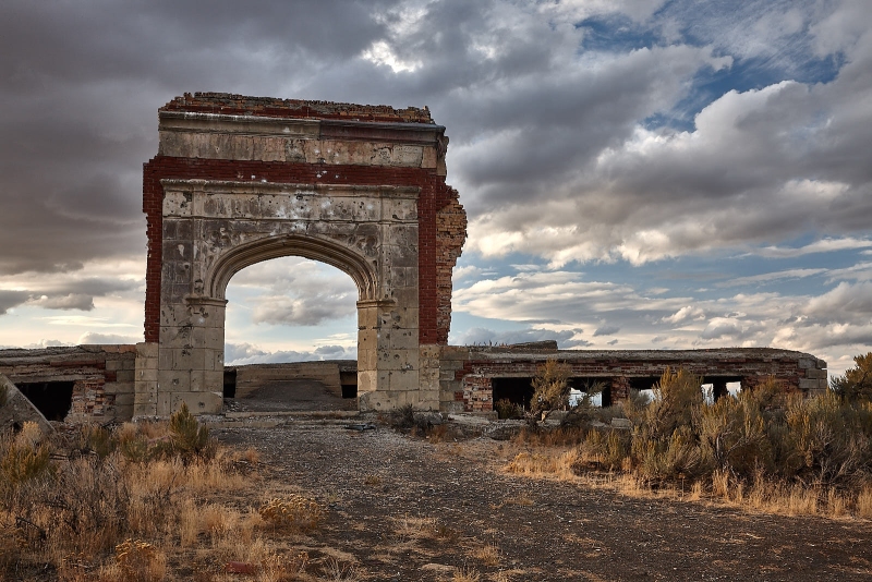 Lincoln School Ruins, Metropolis Ghost Town, Elko County, Nevada