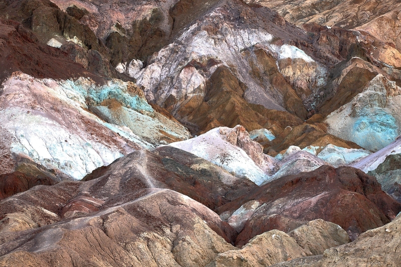 Colorful Minerals, Artist's Palette, Death Valley National Park, California