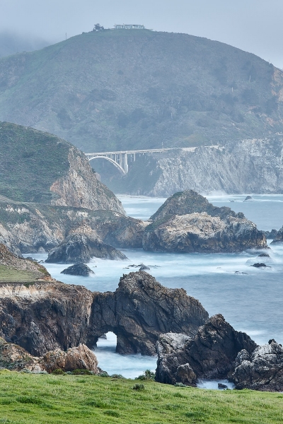 Coastline & Bixby Creek Bridge, Notleys Landing Viewpoint, Notleys Landing, California