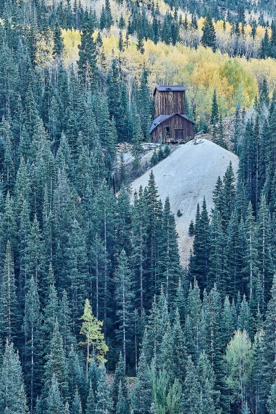Old Mine Shaft, Galena Lion Gulch, Million Dollar Hwy, Uncompahgre National Forest, Colorado