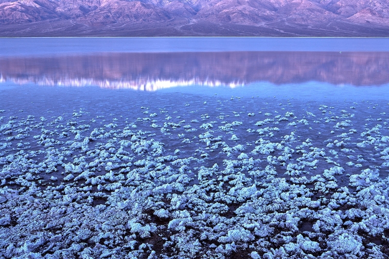 Sunrise, Flooded Salt Flats, Badwater Basin, Death Valley National Park, California