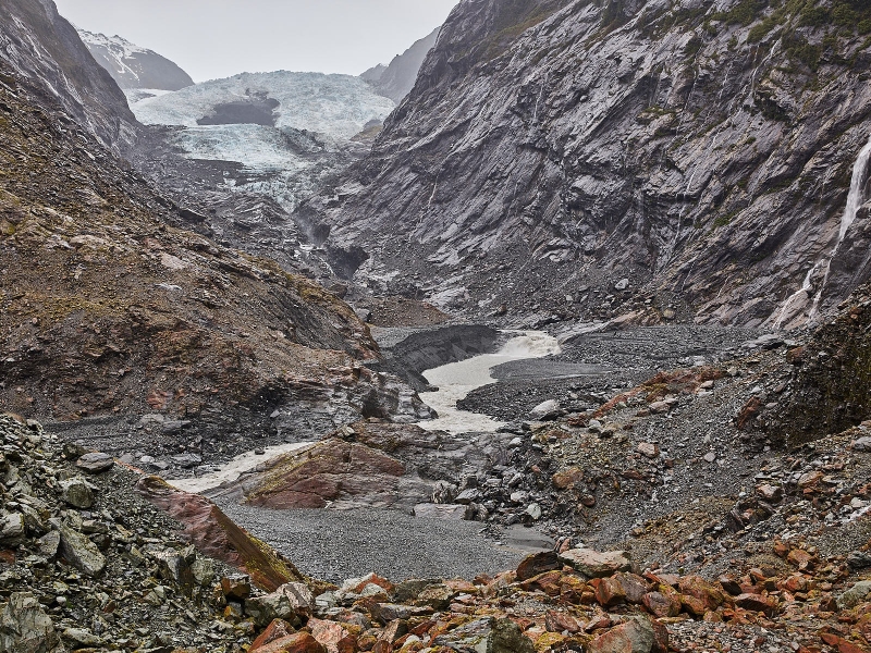 Franz Josef Glacier, Franz Josef Glacier Valley, Westland National Park, West Coast, New Zealand, South Island